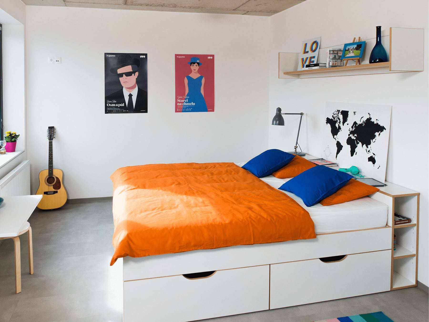 Zařizujeme interiéry. A zdaleka nejen školní… interiéry a zařízení apartmánů a bytů